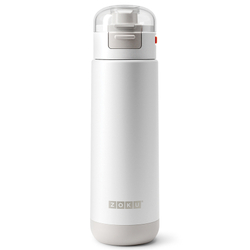 Термобутылка zoku flip top, 500 мл, белая