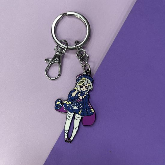 Брелок металлический Ци Ци Геншин Импакт Genshin Impact