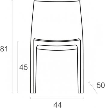 Стул пластиковый Maya оливковый
