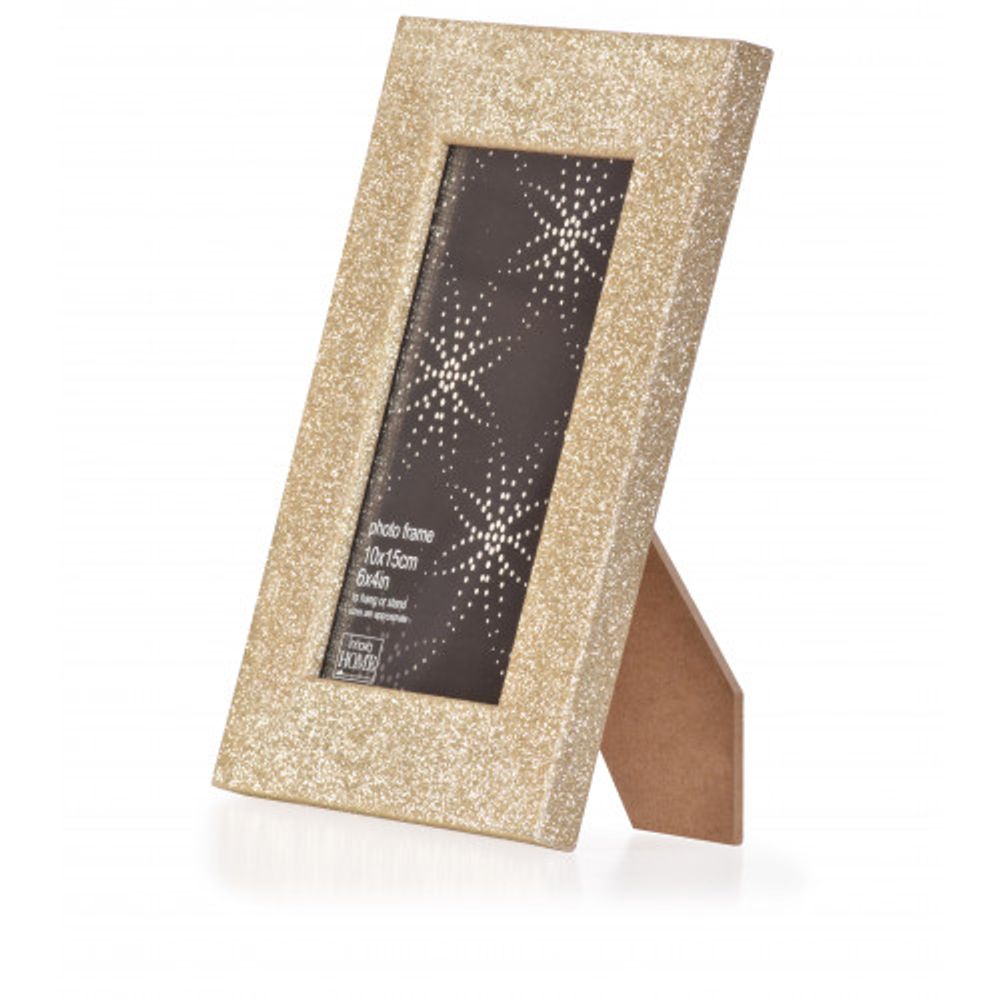 Innova PI00243 фоторамка 10*15cm Glitter , золото, МДФ | Innova