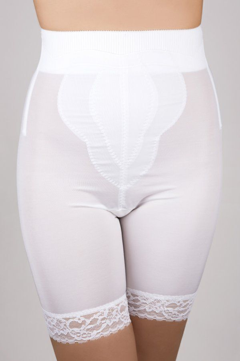 Шелковистые корсетные панталоны (Размер: 5X) (Цвет: бежевый)