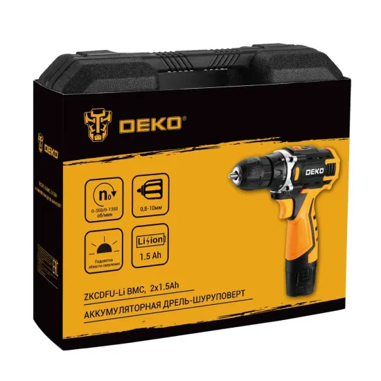 Аккумуляторный шуруповерт "DEKO" ZKCDFU-Li