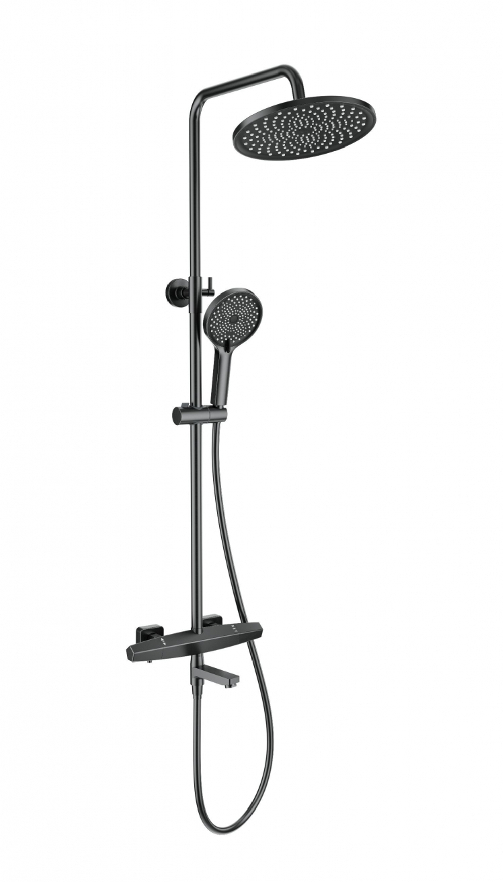 Душевая система с термостатом WONZON & WOGHAND NEO, Темный графит (WW-B3046-A1-BGG)