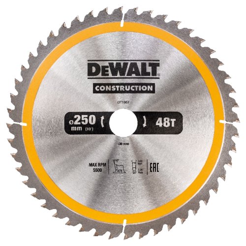 Диск п/п DEWALT DT 1957   250*30*48