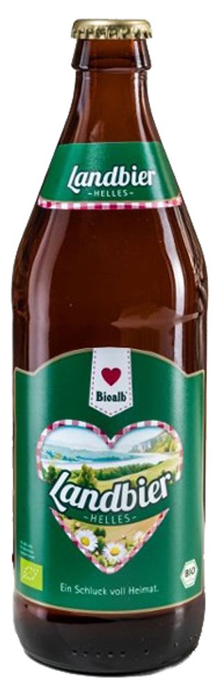 Пиво Цоллер-Хоф Биоальб Ландбир Хеллес / Zoller-Hof Bioalb Landbier Helles 0.5л - 24шт