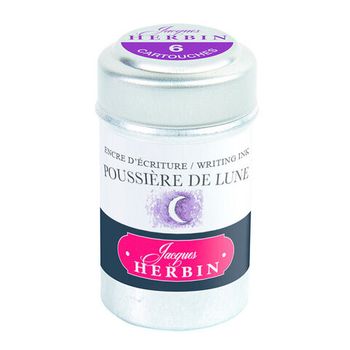 Картриджи для ручки Herbin Poussière de lune темно-фиолетовые 6 шт (20148T)
