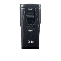 Зажигалка сигарная Colibri Monaco (тройное пламя), черный металлик