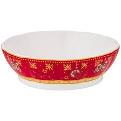 РОЗЕТКА "CHRISTMAS COLLECTION", ДИАМЕТР 12,5 СМ, ВЫСОТА 3,5 СМ. (КОР=56ШТ.)