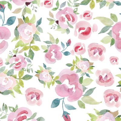 Нежный романтичный ретро узор