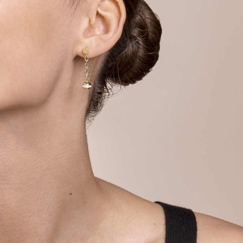 *Серьги 4-In-1 Gold Coeur de Lion