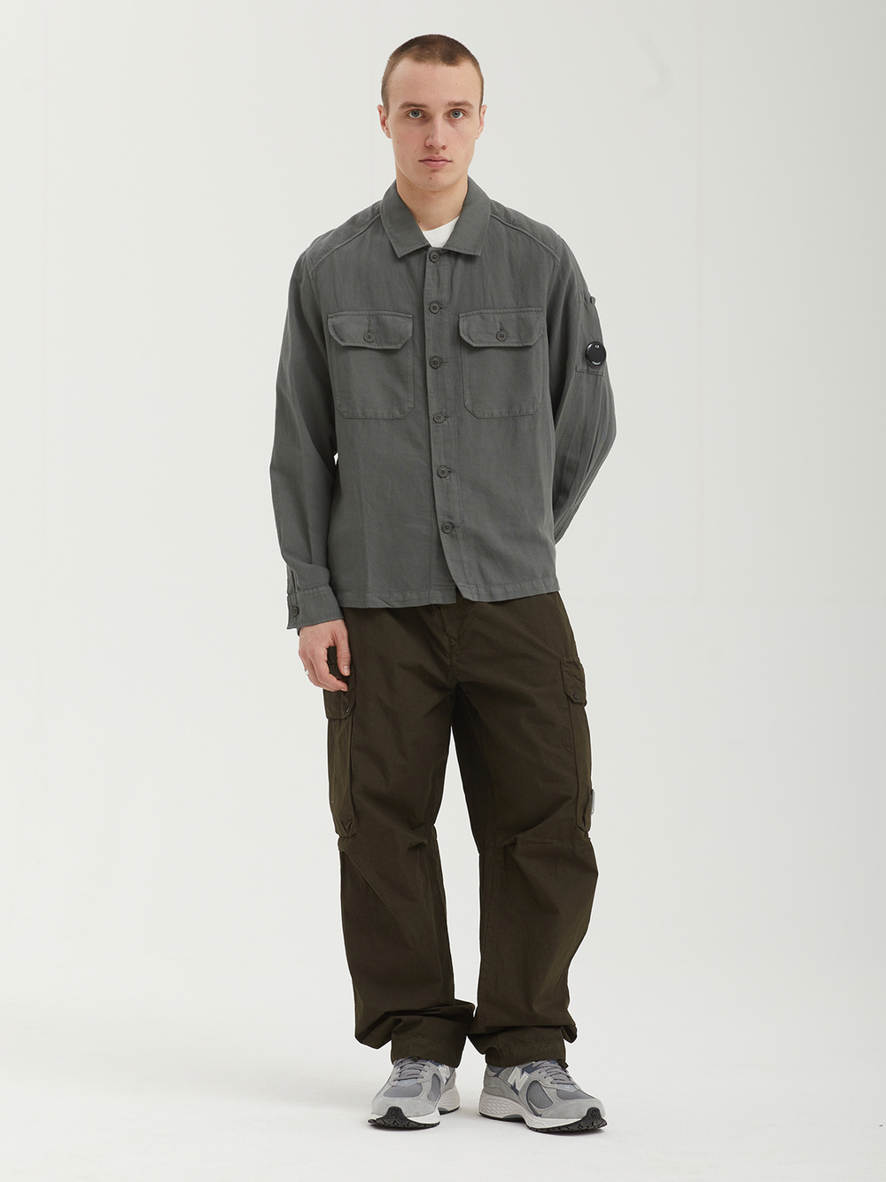 Мужская Рубашка In Broken Twill
