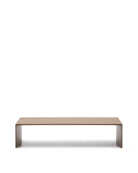 Litto Журнальный столик из шпона ореха натурального цвета 140 x 70 см