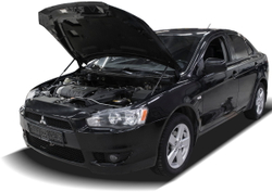 Газовые упоры капота АвтоУпор для Mitsubishi Lancer X 2007-2015, 2 шт., UMILAN012