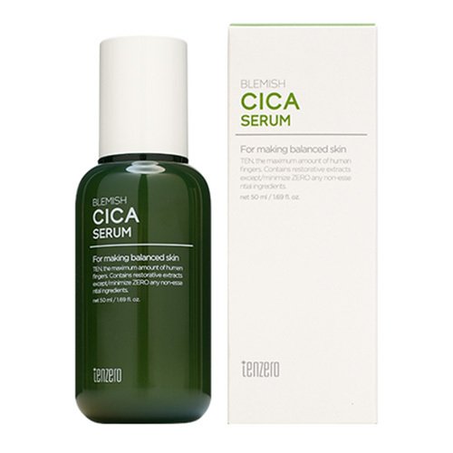 Смягчающая сыворотка с экстрактом Центеллы азиатской Tenzero Blemish Cica Serum 50мл