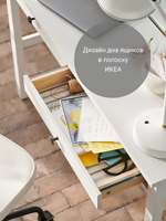 IKEA Письменный стол HEMNES,155*65*74, белый-коричневый, КЫМОР (ХЕМНЭС ИКЕА)