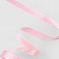 Атласная лента в горошек 25 мм