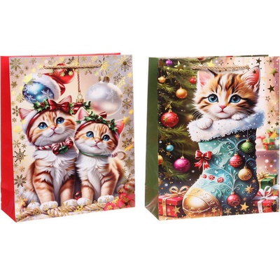 Пакет подарочный «Милые животные» 26*32*10 см, микс