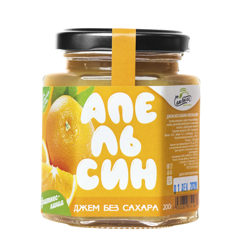 Джем Апельсин Без Сахара 200 г ФИТНЕС-ЛИНИЯ  Сам бы ел