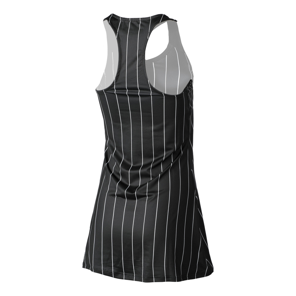 Женская теннисное платье Tennis-Point Stripes Dress Special Edition Women - Black, White