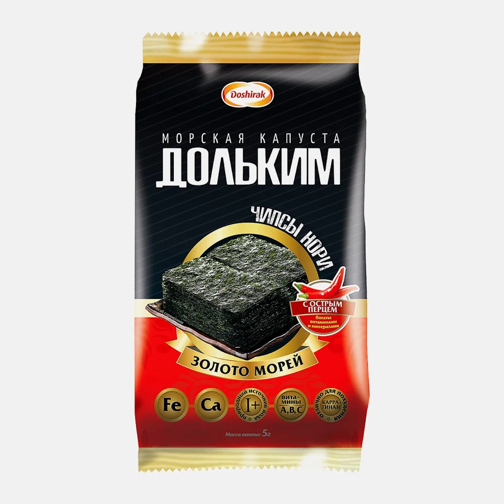 Морская капуста Доширак Дольким с перцем 5г