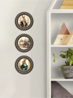 Картины на стену интерьерная на холсте 3 шт 17.5 см