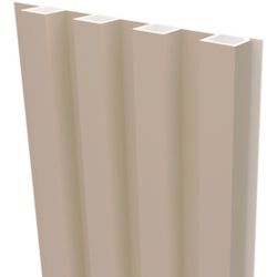 Стеновая реечная панель WPC Латте, 290x16,8 см