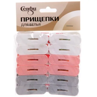 Прищепка бельевая «Эда - Арт» 12 шт, Селфи