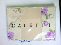 Постельное белье 2 спальное евро макси Caleffi Rose слоновая кость