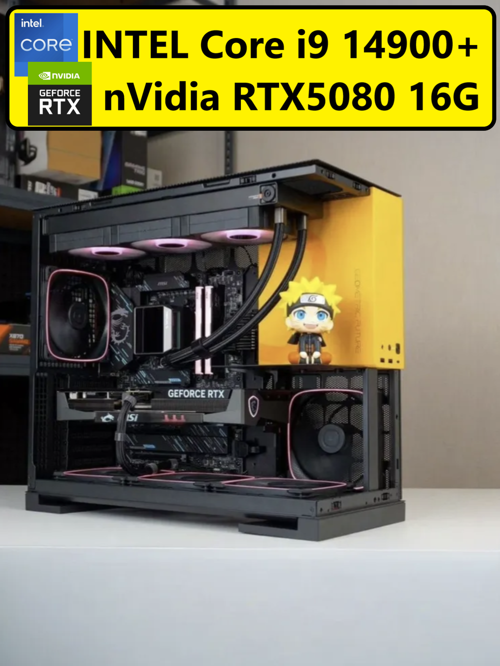 RTX5080 16Gb Мощный игровой компьютер Intel i9 14900 24ядер/DDR5 64GB/ SSD 2500Gb/850W/Win 11 PRO