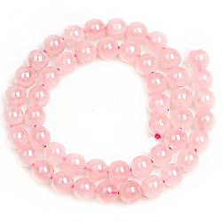 Бусина круглая розовый кварц асс.