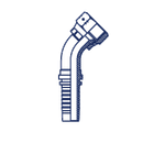 Фитинг DN 12 JIC (Г) 3/4 (45)