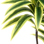 Искусственное растение «Ветка Драцены» 90см желто-зеленая