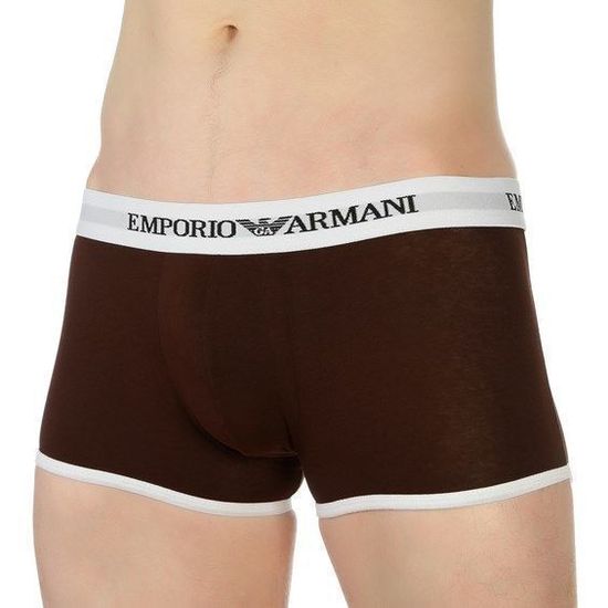 Мужские трусы боксеры коричневые Emporio Armani