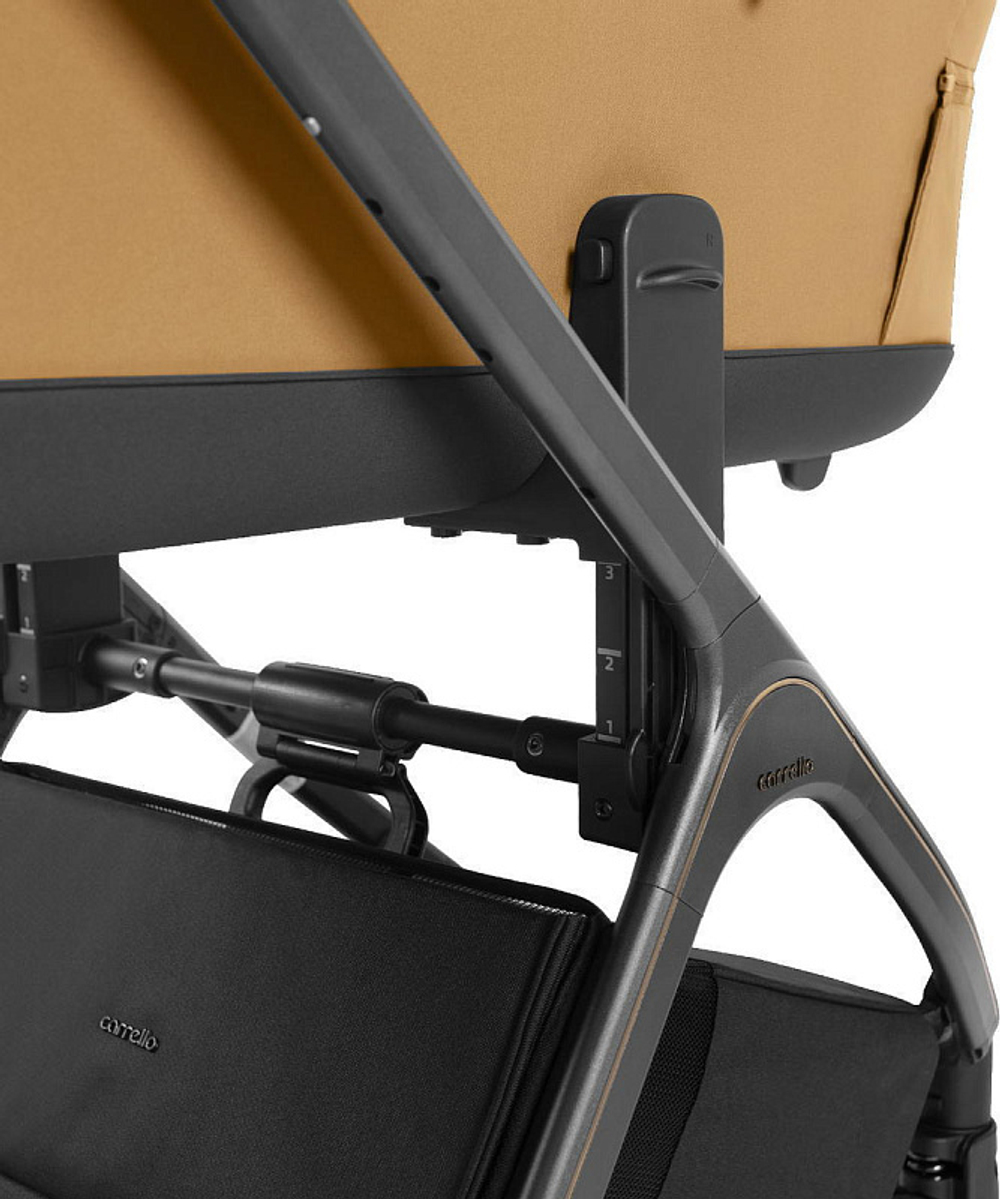 Коляска Carrello Vector 2025 CRL-6551 и автокресло Cybex Aton S2 Hibiscus Red 3 в 1 Golden Beige