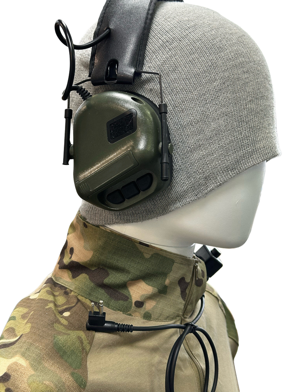 COMMUNICATION HEADSET V" тактические наушники для стрельбы. (Возможно крепление на шлем, крабы в комплекте)