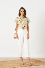 23217 Блузка женская (лимонный принт)