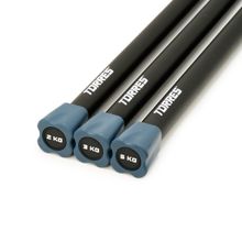 Бодибар TORRES 2 кг, PL525002, металл в неопреновой оболочке, черный