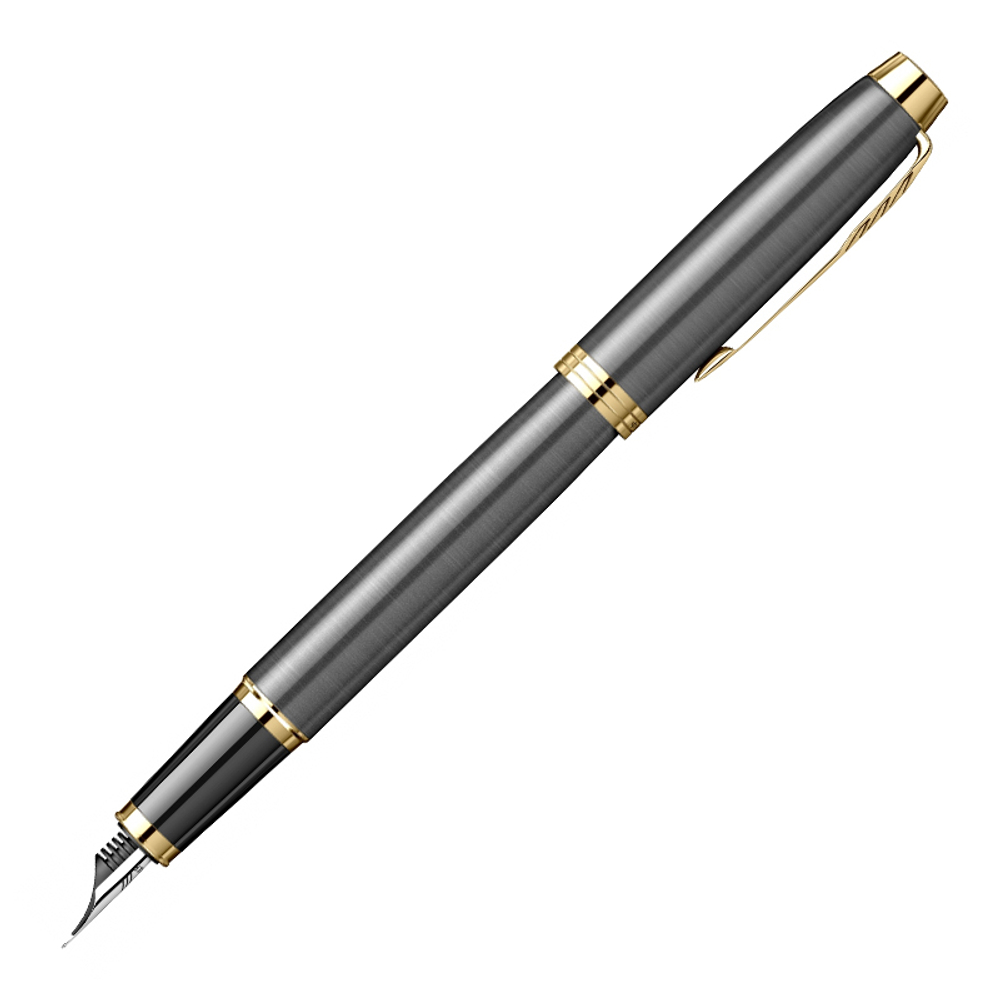 Ручка перьев. Parker IM Premium Grey Core GT (2213776) M черн. черн. подар.кор.