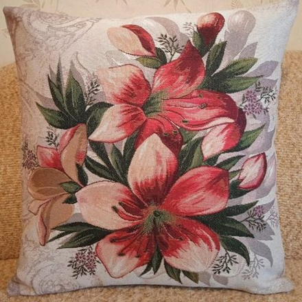 Гобеленовая наволочка "D. МИСС ФЕЯ", Россия.