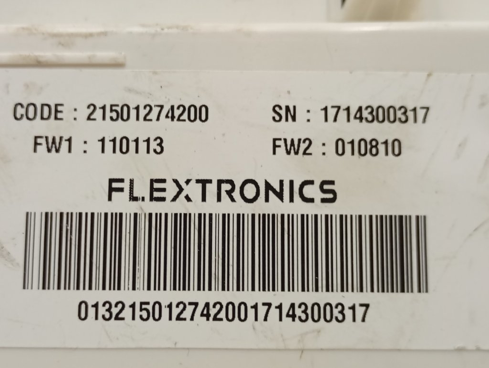 BWE81282LB кт35 Электронный модуль управления к стиральной машине Ariston Indesit 21501274200 б/у