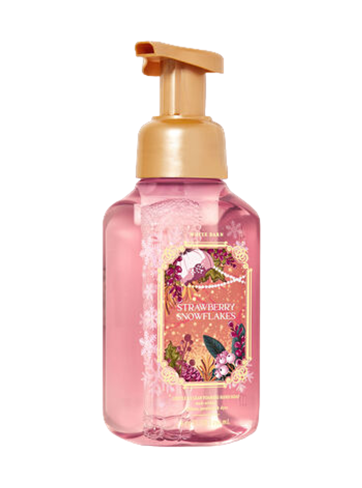 Bath and Body Works Strawberry Snowflakes Gentle &amp; Clean Foaming Hand Soap