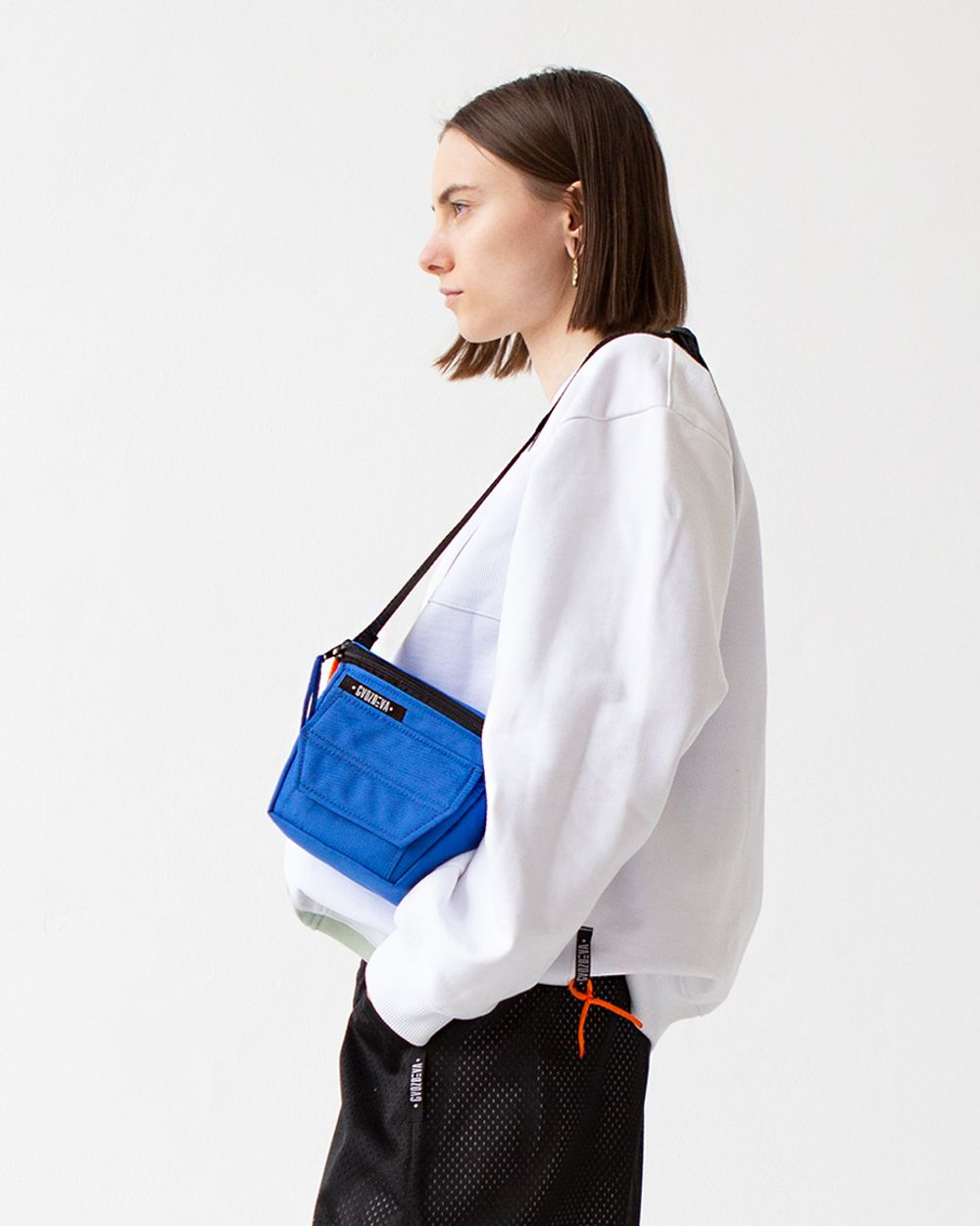 Сумка Gvozdeva Foto через плечо Синяя