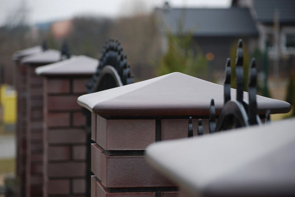 Колпак на столб забора King Klinker, Кармазиновый остров (07) The Crimson island, 445x445x90