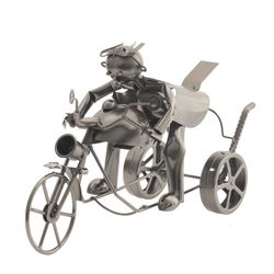 GAEM Подставка для бутылки "Мотоциклист", L42 W14,5 H24 см