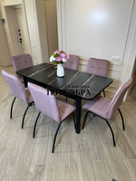 Большой кухонный стол "МАКСИ" Тунис и стулья "ЛОРД" 6 шт.