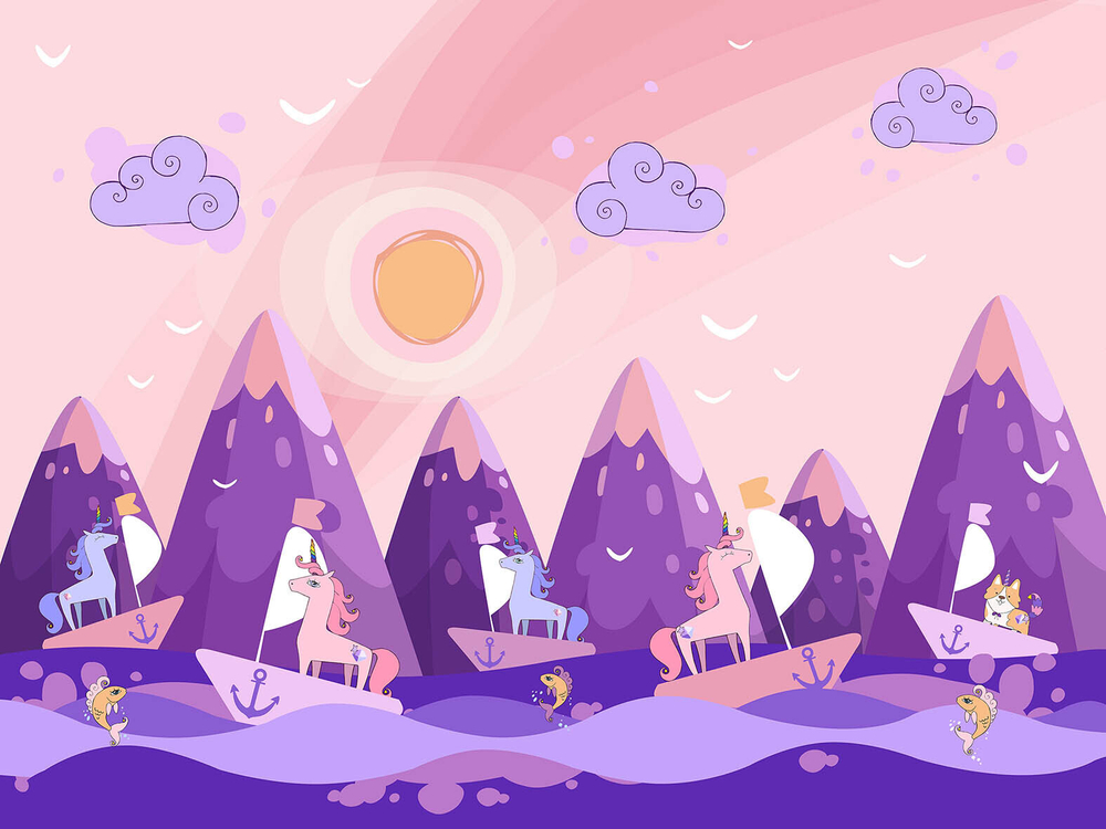 Дизайнерские обои Wall Street Unicorn Valley