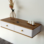 Подвесной туалетный столик консоль Royal 5310 эко (Дуб Кантри-р.золото)