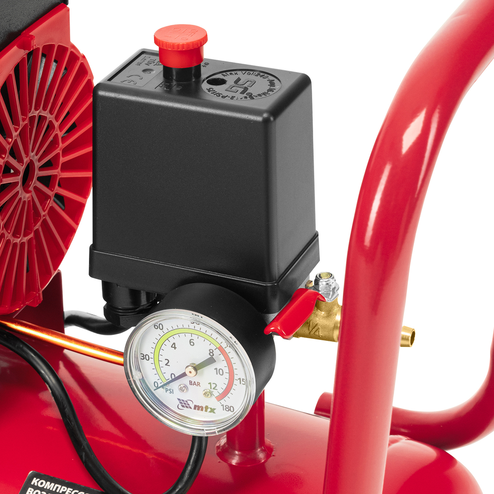 Компрессор безмасляный малошумный SPC 1500/24, 1500 Вт, ресивер 24 л, 260 л/мин// MTX