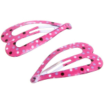 Зажимы для волос детские 10шт «ЭЛЬСА», цветные сердечки, микс 5 цветов, 4.5см (блистер и пакет)