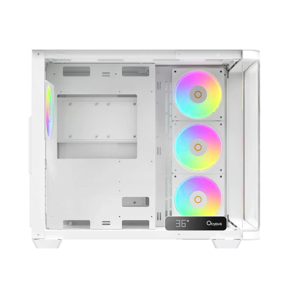 Корпус Ocypus Iota C70 WH Curve ARGB Digital ATX/mATX/mITX 2xUSB Type-C Белый Iota-C70-WHD400CD-GL